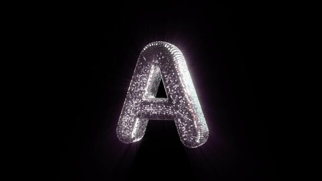 A Letter with Disco Ball aesthetics On Alpha Loop