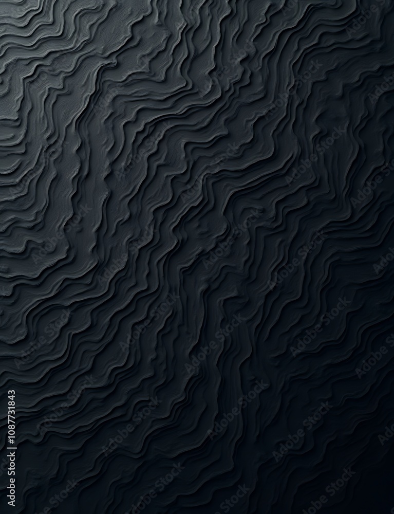 Poster cal topographic map patterns isolated on a dark background feature line contours and a subtle white vector background for editable stroke design.