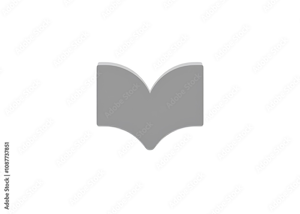 Poster Icon representing education on a white background used in mobile and web app design, development, and glyph elements.