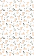 Obraz premium Cartoon Bunnies on a white background seamless pattern