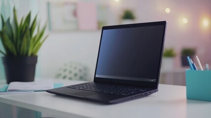 The Laptop on a Desk