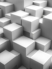Abstract geometric smartphone background with a 3D pattern. AI generated
