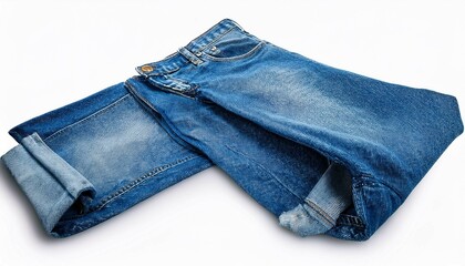 blue jeans isolated on white