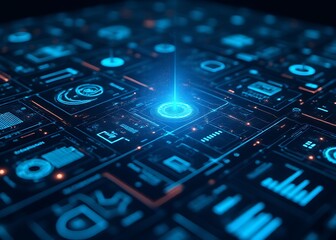 uristic setting with complex statistical data visualizations and advanced technological tools shines bright like a beacon in darkness everywhere.