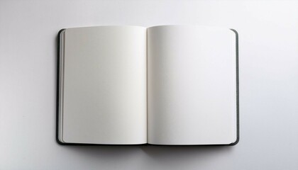 blank book with pages
