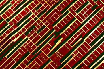 Red and green patterned background
