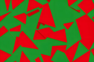 Red and green patterned background
