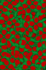 Red and green patterned background
