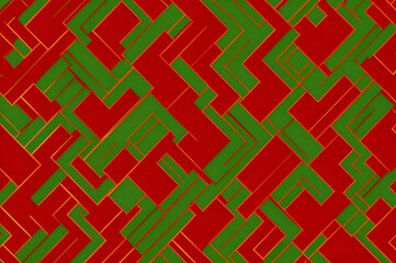 Red and green patterned background
