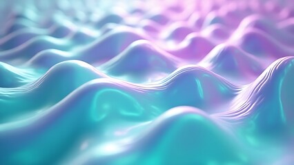 Wavy turquoise and lavender lines dance across a metallic surface reflecting light for festive gatherings and social media posts.