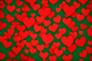 Red and green patterned background
