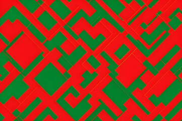 Red and green patterned background
