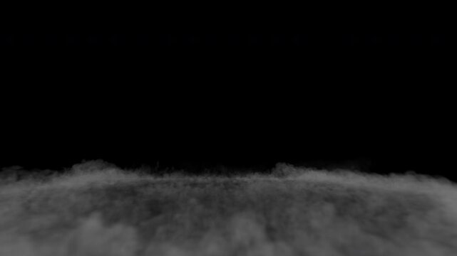 Shockwave smoke detail explotion. Front view 4k footage alpha ready