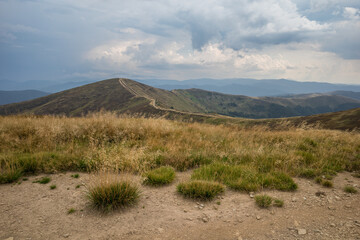 Ukrainian mountains Carpathians in autumn