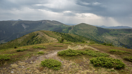 Ukrainian mountains Carpathians in autumn