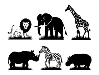 set of animals icons