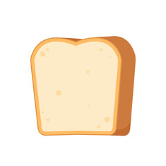 Cute happy toast. Vector cartoon illustration icon design. Isolated on white background.