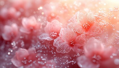 Rose Gold Dreamscape: A Feminine Luxury Canvas, rose gold gradient background with intricate lace patterns faintly etched into the surface.