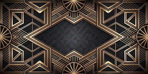 Black abstract art deco texture for background point of view