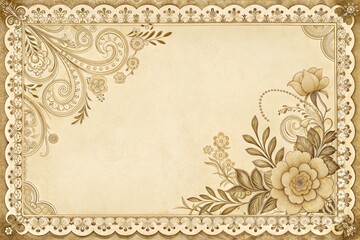 Victorian paper style background for letter or postcard design in A5, A4, A3 sizes