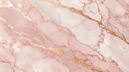 Pink and white marble with golden accents