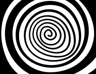 Naklejka premium Hypnosis visualisation conept endless spiral