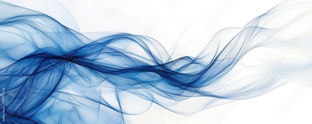 Aufkleber dynamic abstract background with blue and white diagonal lines