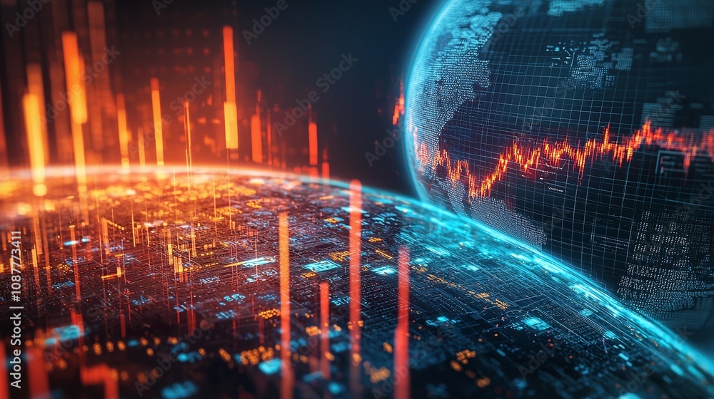 Poster data analytics visualization and the role of technology in driving innovation and optimization.