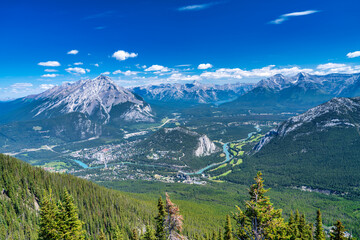 Above Banff - Sweeping Summer Scenery of the Canadian Rockies from Sulphur Mountain
