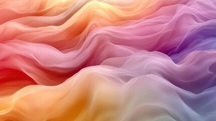 Abstract colorful waves with soft gradients.