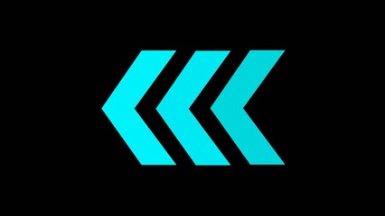 Concept of arrow sign directed to highway with black background