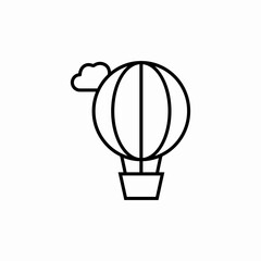 air balloon flight icon sign vector