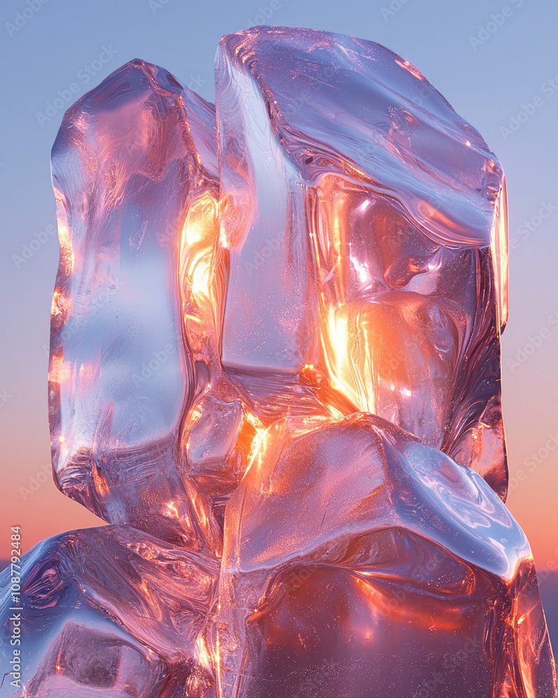 Poster a dynamic cluster of small, shiny foil-wrapped items arranged symmetrically,