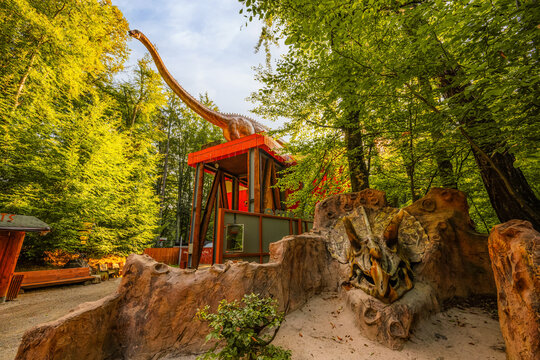 Amusement park Dino Parc Rasnov near rasnov castle