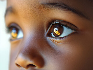 Naklejka premium Child's expressive eyes