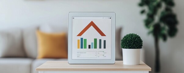 Home energy comparison, usage graph, eco-friendly interface