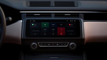 Lighting presets menu, color and dimming options, intuitive layout