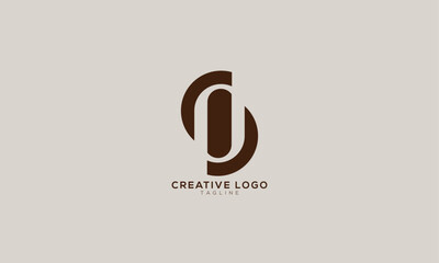 CID ZI IZ CIJ Abstract initial monogram letter alphabet logo design
