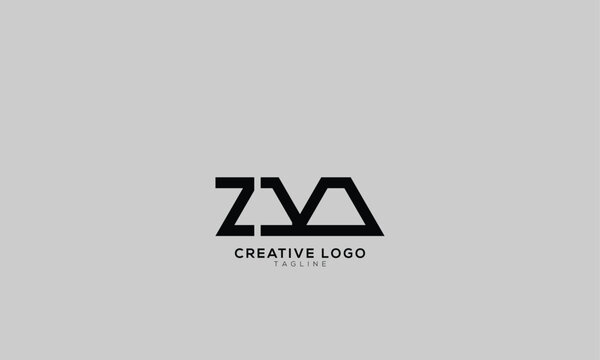 ZVA ZDA ZXA Abstract initial monogram letter alphabet logo design