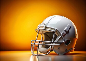 Fototapeta premium White Football Helmet Clipart on a Sporty Background with Ample Copy Space for Team Branding and Promotional Use in Marketing Materials and Sports Events