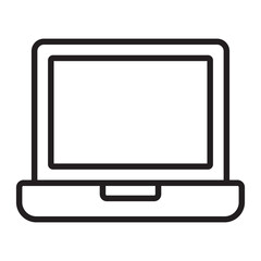 Laptop line icon.