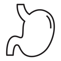 Stomach line icon.