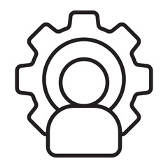 User Settings with Gear line icon.