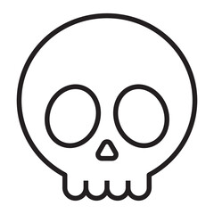 Skull line icon.