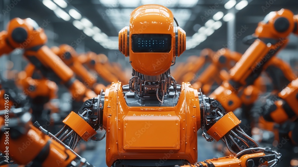 Aufkleber robot automation technology and the future of intelligent manufacturing and efficiency.