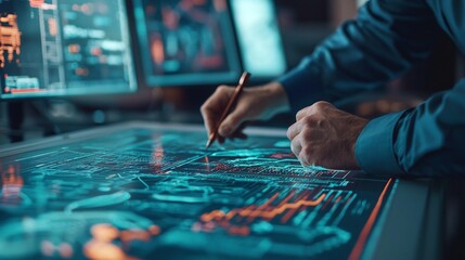 technology digital interface and the role of innovation in modern systems and automation.












