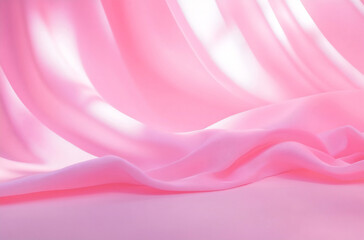 Obraz premium Soft pink fabric in light