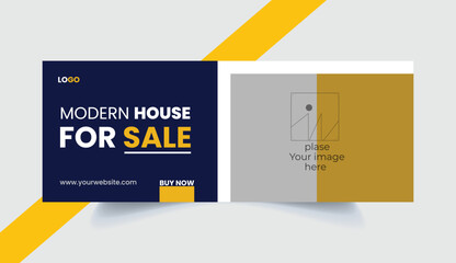 home web banner vector design template