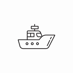 ship boat icon sign vector