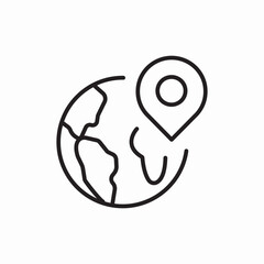 global location icon sign vector
